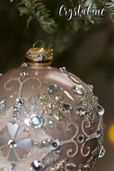 Unique ring photo on an ornament